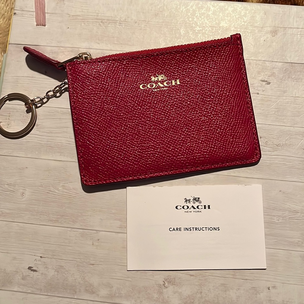 Coach coin card wallet.